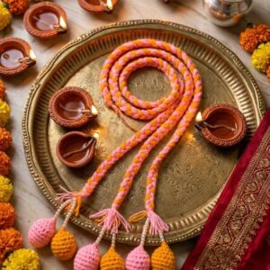 Navratri tasseled Hairties
