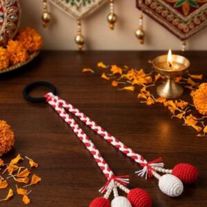 Navratri tasseled Hairties