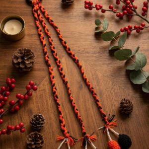 Navratri tasseled Hairties