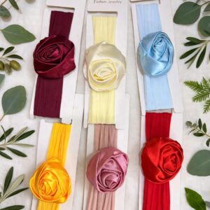 Satin Rose Headband
